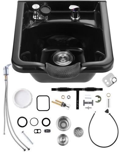 Vevor shampoo bowl black - vevor,