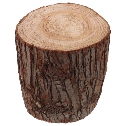 Wooden candlestick natural - wooden,