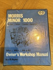 Owner's Workshop Manual Morris Minor 1000 by JB Haynes 948cc 1098cc 1956 to 1971