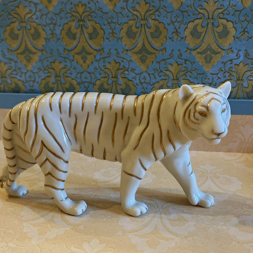 Lenox porcelain tiger - porcelain, figurine