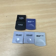 5x Nintendo GameCube Memory Cards Logic 3 16MB + Titan Concepts Etc