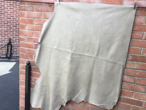 Large leather hide offcut - large,