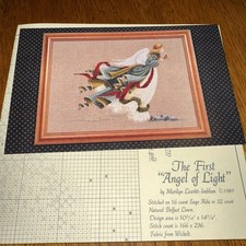 Marilyn Leavitt Imblum Lavender & Lace Cross Stitch Chart  First Angel of Light