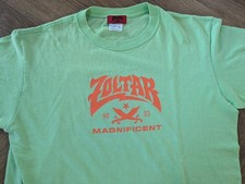 ZOLTAR THE MAGNIFICENT T Shirt Cotton Size Medium Vtg 00s Y2K Neo Green 