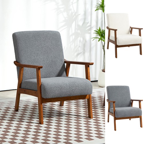 Armchair wide seat wood - seat,
