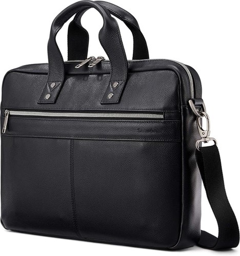 Samsonite classic leather - leather, slim