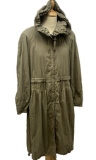 Creenstone Long Green Nylon Coat Size 44                                      S5