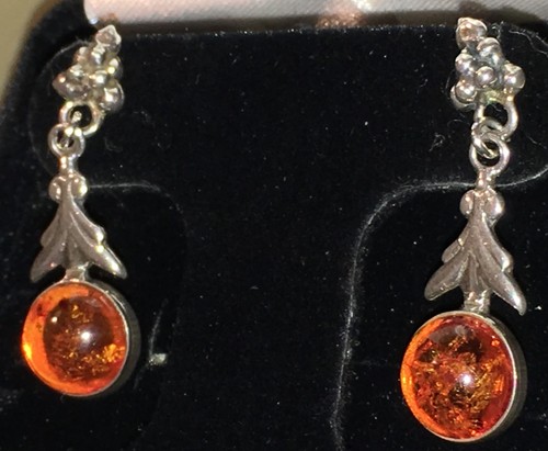 New honey amber - pewter, drop