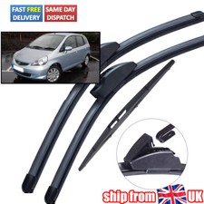For Honda Jazz 2002-2008 Windscreen WIPER BLADES Front Rear Full Set 20"16"14.