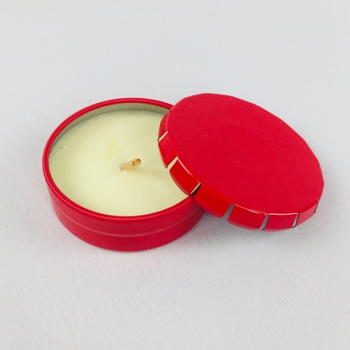 Vanilla scented red tea light - scented,