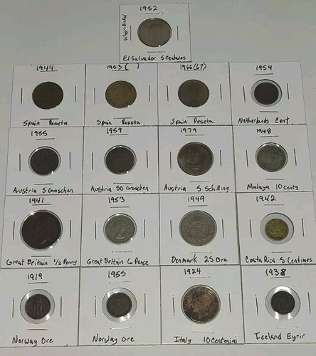 Lot old foreign coins - lot,