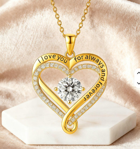 Heart 925 sterling - heart, gold