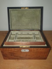 Antique Walnut Jewellery Box