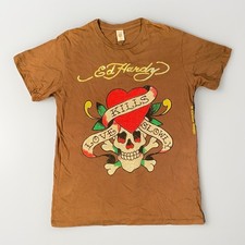 Ed Hardy Men's T-Shirt Skull