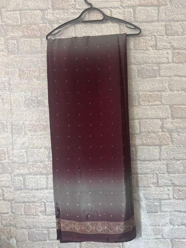 Maroon burgundy ombre saree - maroon,