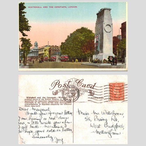 Vintage postcard whitehall - vintage,