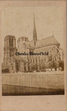 CDV NOTRE DAME CATHEDRAL PARIS FRANCE VICTORIAN ANTIQUE PHOTO #D1151