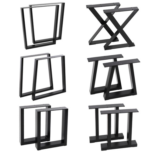 Pair iron metal table - pair,