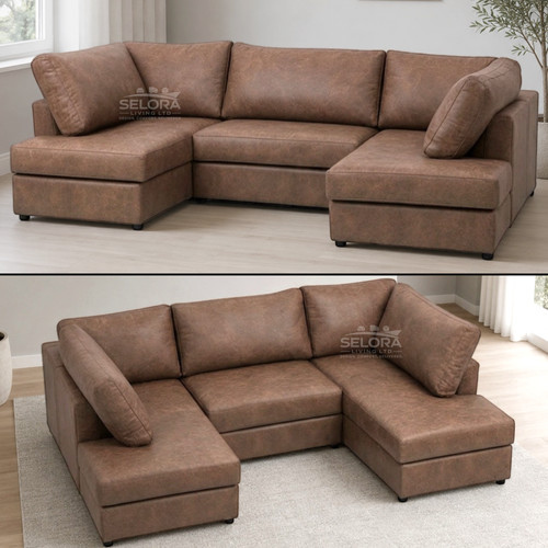 Brown shape corner - u,