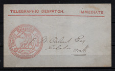 GB QV 1860's Electric Telegraph Company Despatch cover WS44933