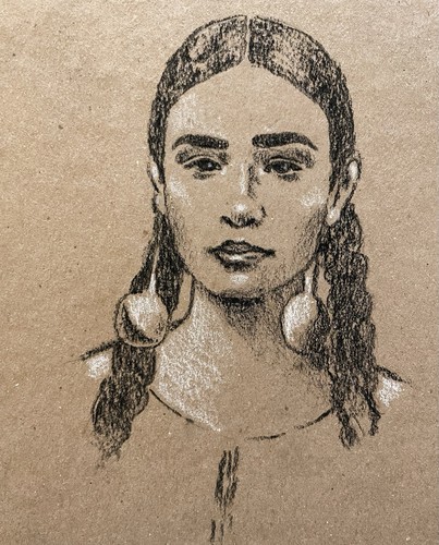 Original fine art charcoal - original,