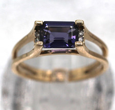 14K Yellow Gold Emerald Cut