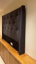 Modern Charcoal Gray Tufted