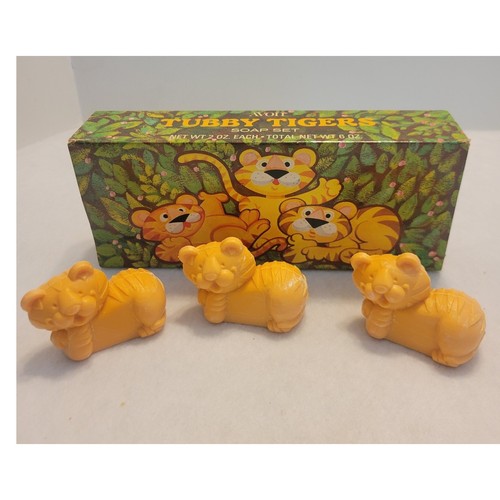 Vtg avon tubby tigers - avon, soap