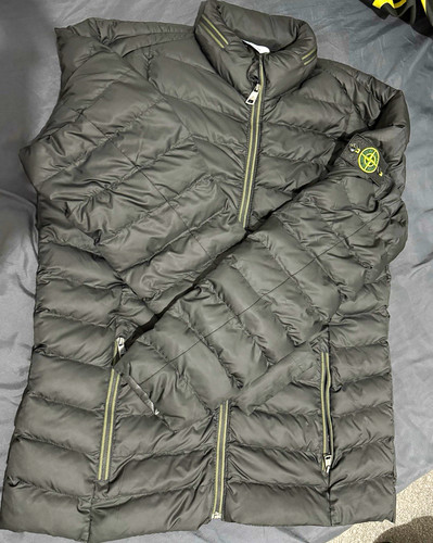 Stone island men grey puffer - island, men's