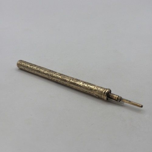 Antique 9ct gold fountain pen - antique,