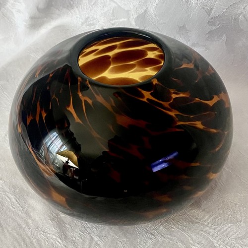 Tortoise shell glass vase bowl - shell,