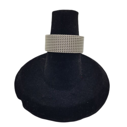 8mm mesh chain ring band - mesh,