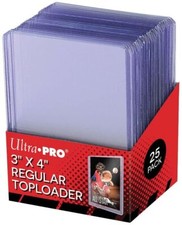 Regular Rigid Toploader 3" x 4" [ Ultra Pro ] for Magic Pokemon YuGiOh (1-100)