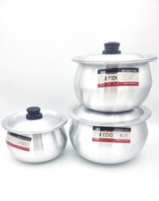 Aluminium cookware pcs set - 3,