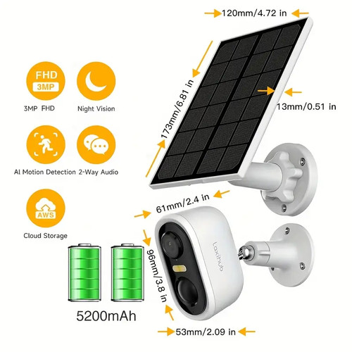 Outdoor solar camera wireless - camera,
