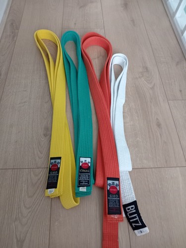 Karate belts white orange - white,,