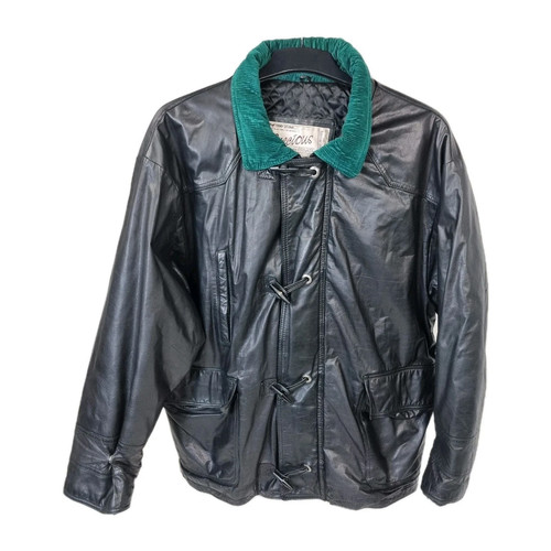 Vintage genuine leather jacket - leather,