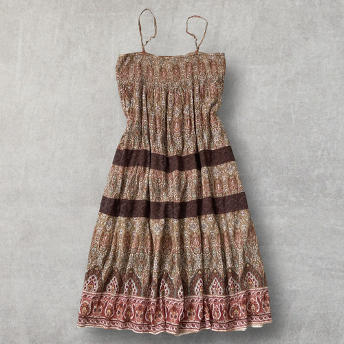 Arabesque ethnic smocked cami - smocked,
