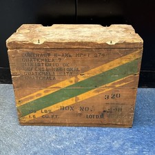 Vintage Military Wooden Ammo