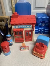 Happyland Post Office Set Van, Post Box, Window, Scales, Figure