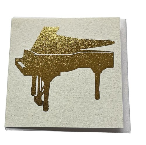 Grand piano square - grand, gold