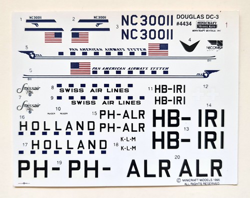 Minicraft decals 144 - 1/144, various