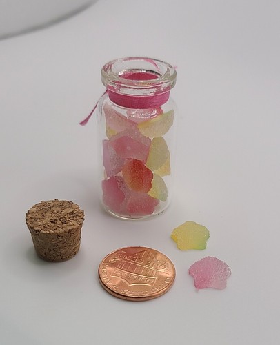 Miniature jar filled candy - jar,