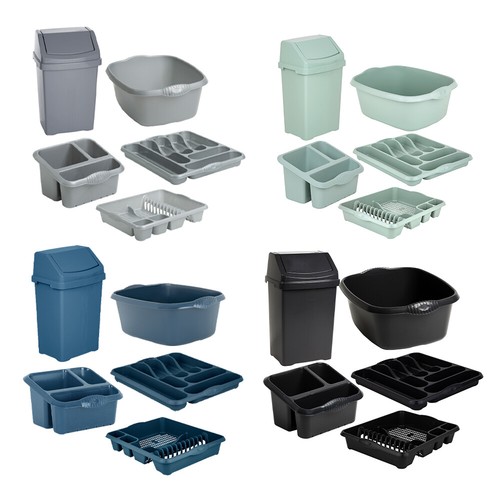 Kitchen 50l swing bin dish - 50l, bin,