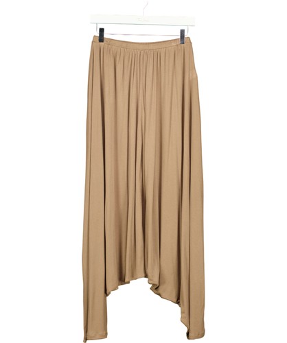 Zara brown pleated skirt s - brown,