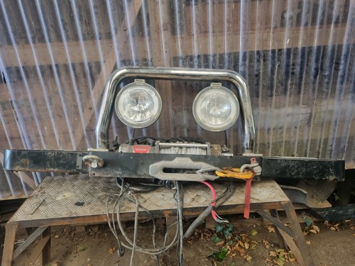 Warn winch and bumper - winch, bumper.