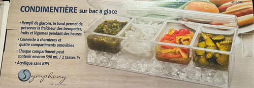 Chilled condiment server ice - condiment,