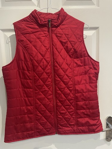 Ladies size red quilted - 14,