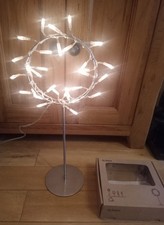 IKEA Glansa 6” Circular Ring Light Wreath With Stand 