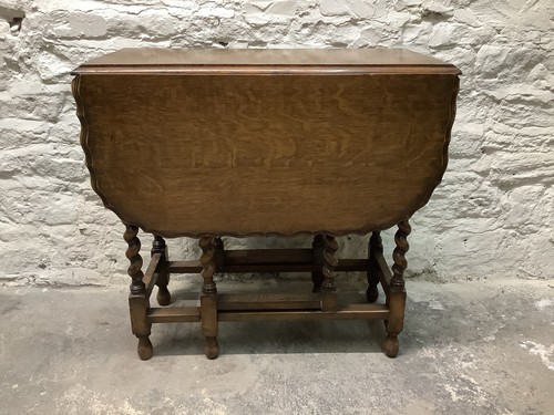 Vintage barley twist gate leg - barley,
